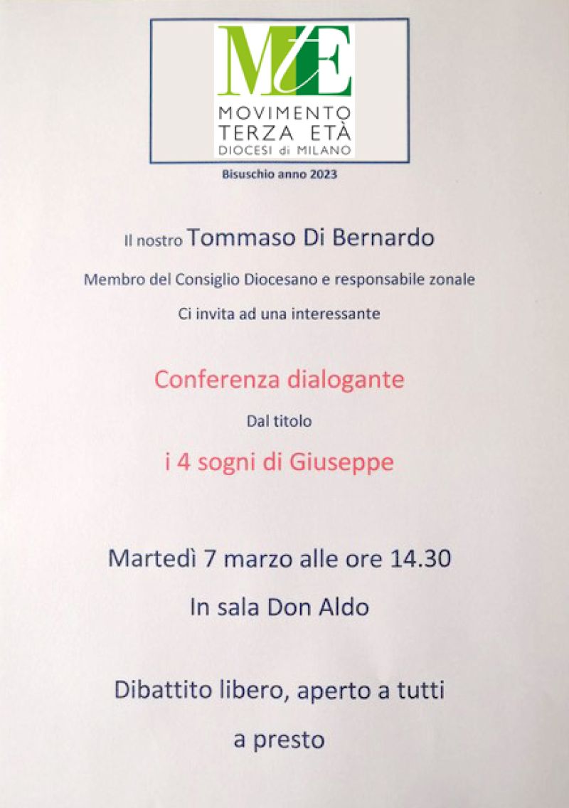 Bisuschio – Conferenza