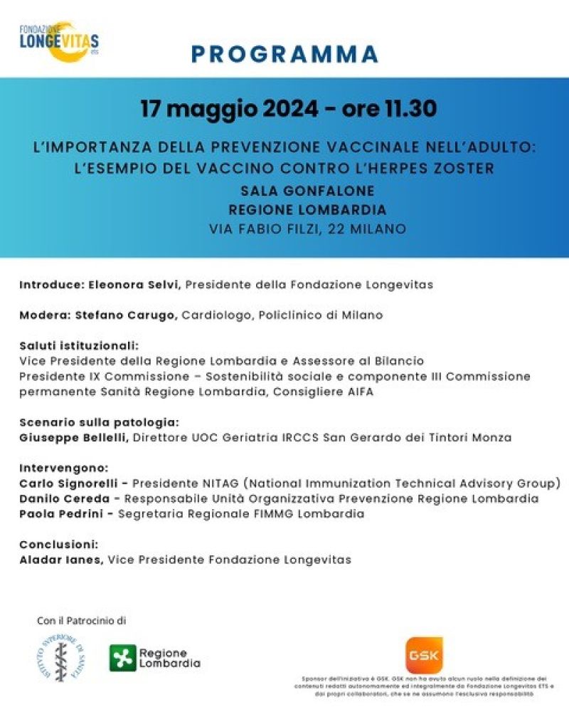 Convegno Regione Lombardia e Longevitas