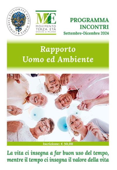 Programma incontri Rapporto Uomo ed Ambiente