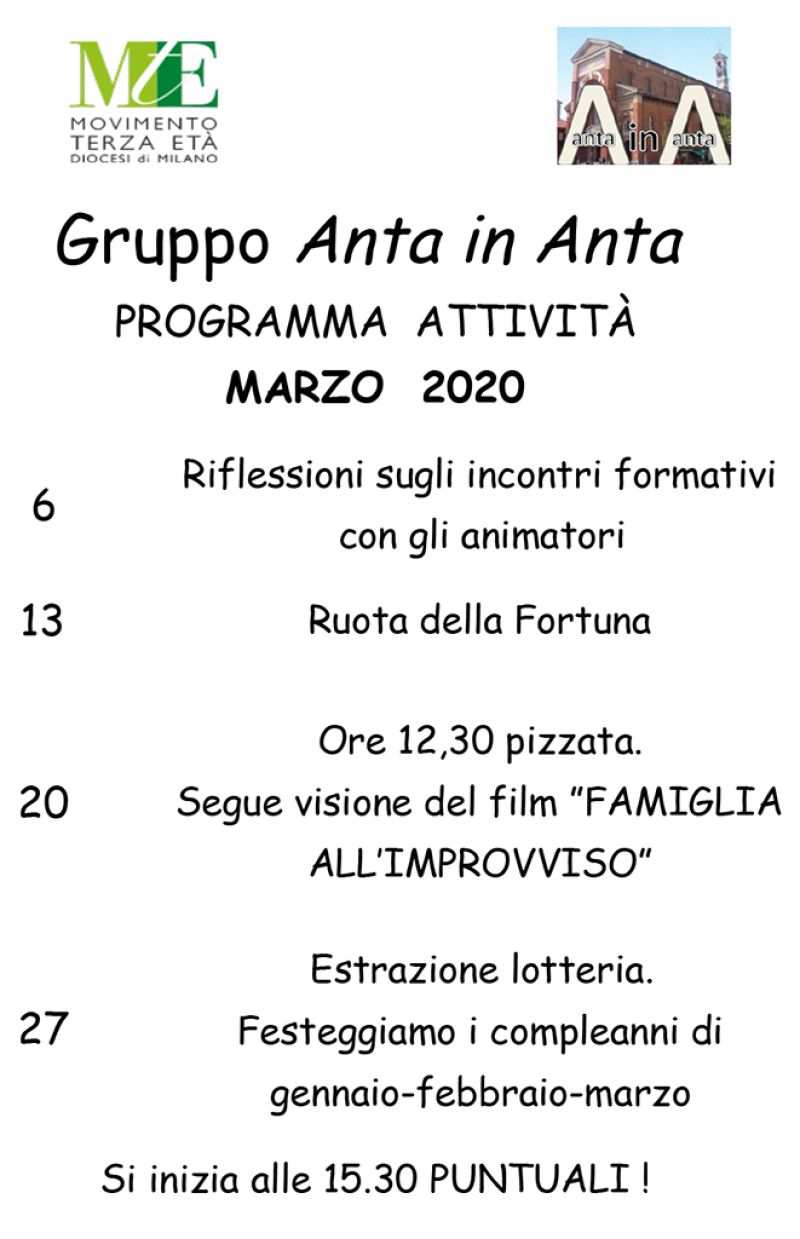 “Anta in Anta” – S.Andrea – Milano