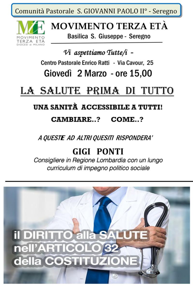 Seregno: La salute prima di tutto