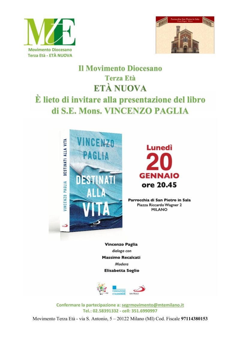 Presentazione del libro DESTINATI ALLA VITA di Mons. Paglia