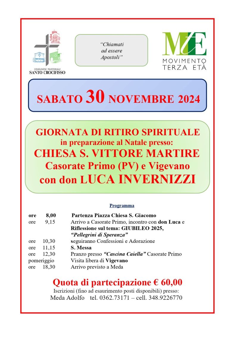 Giornata di Ritiro Spirituale