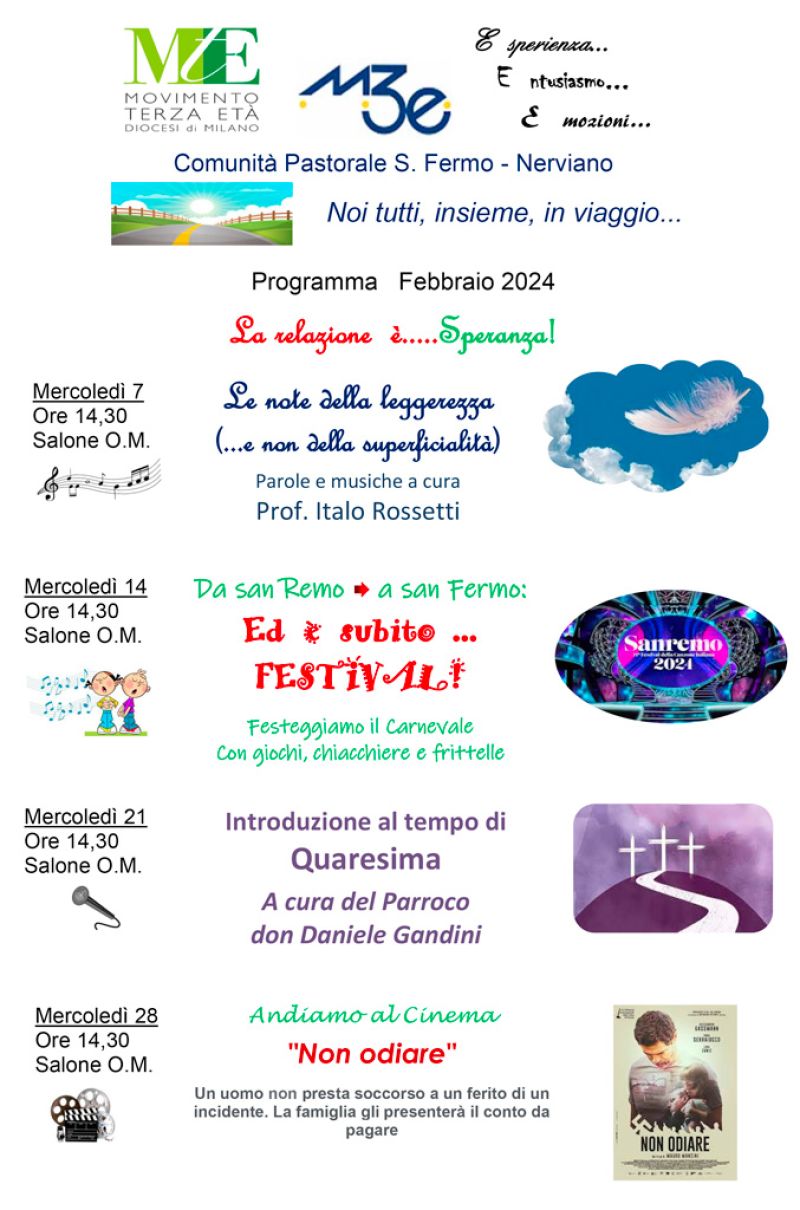 Nerviano – Programma febbraio 2024