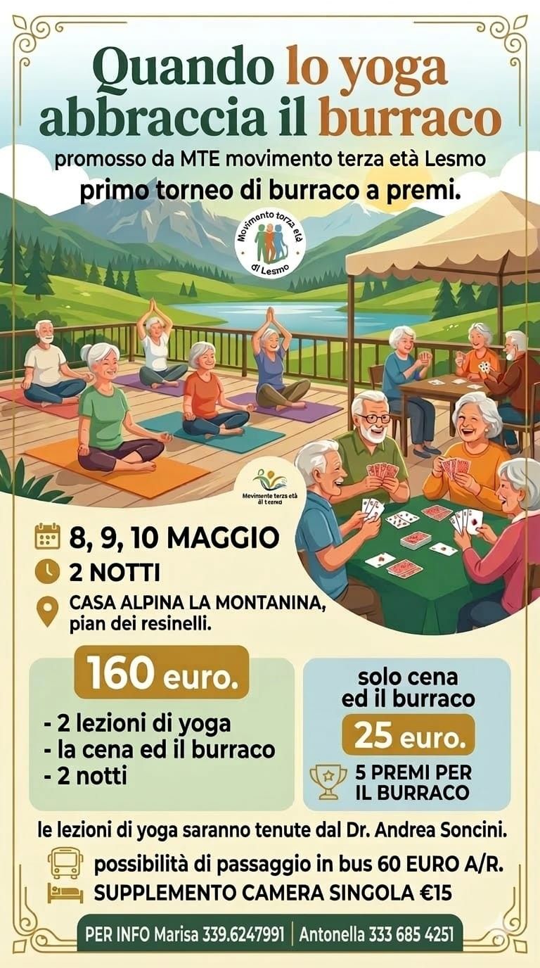 LO YOGA ABBRACCIA IL BURRACO NELLA COMUNITA’ PASTORALE SANTA MARIA LESMO
