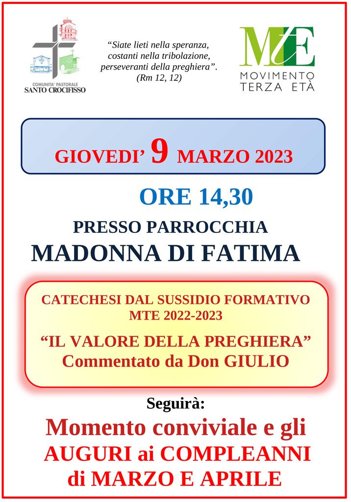 Comunit&agrave; Pastorale di Meda – Catechesi