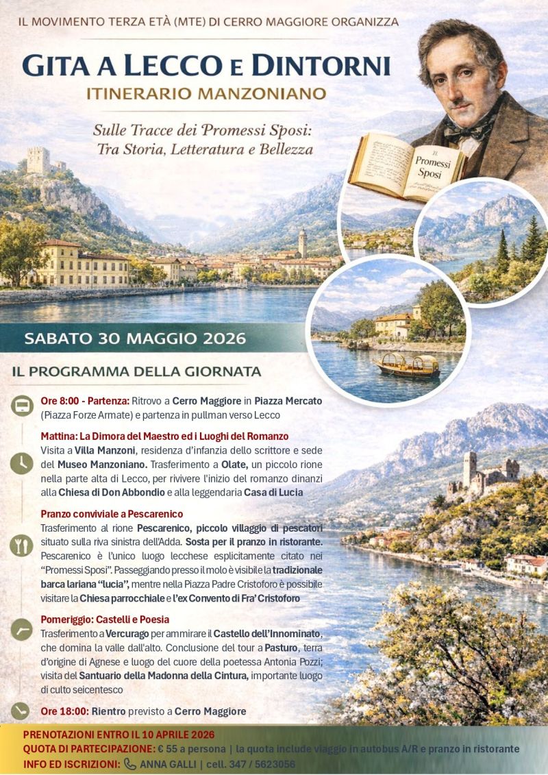 MOVIMENTI TERZA ETA’ DI CERRO MAGGIORE – SULLE TRACCE DEI PROMESSI SPOSI