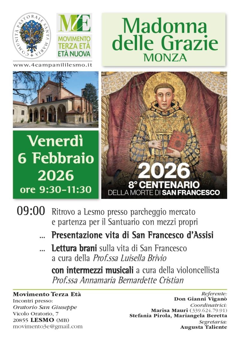 8° CENTENARIO DELLA MORTE DI SAN FRANCESCO D’ASSISI