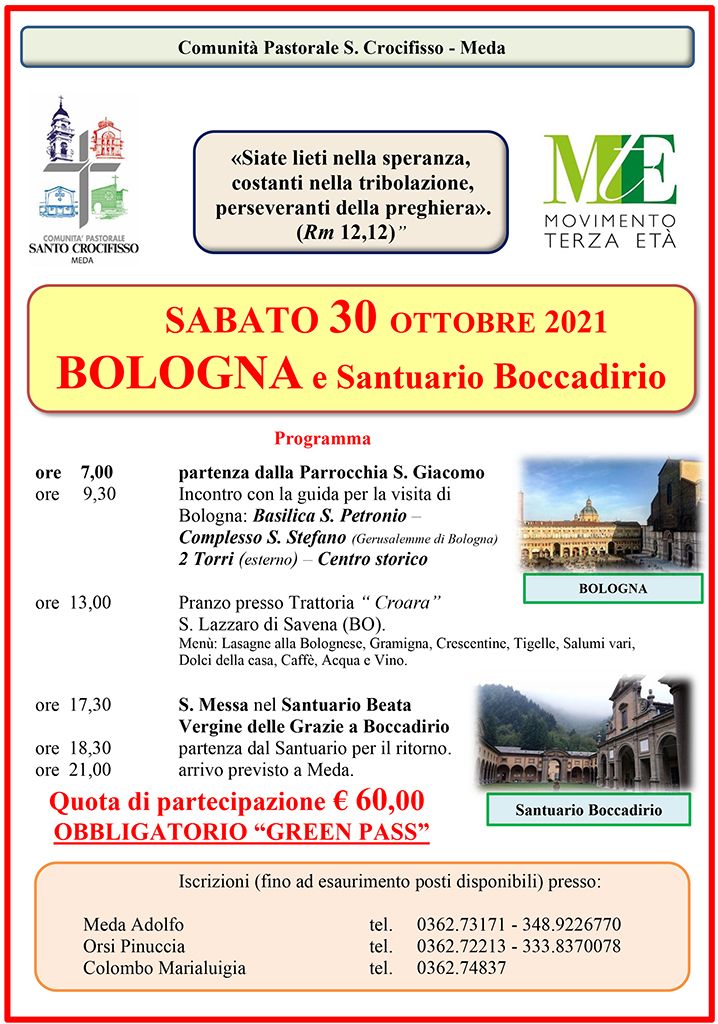 Meda – Gita a Bologna