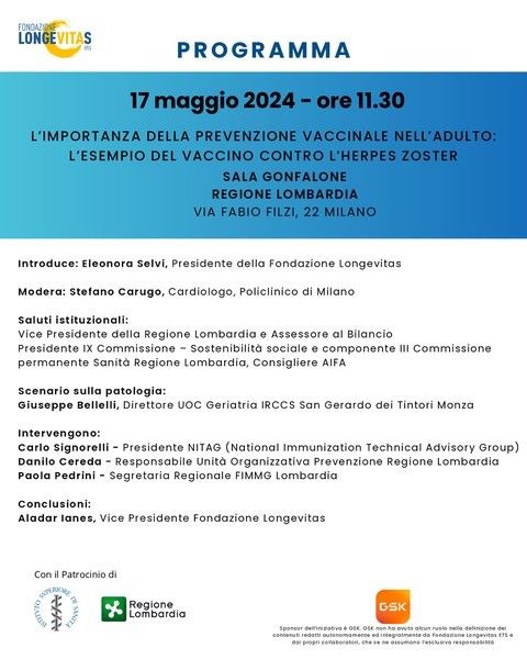 Convegno Regione Lombardia e Longevitas
