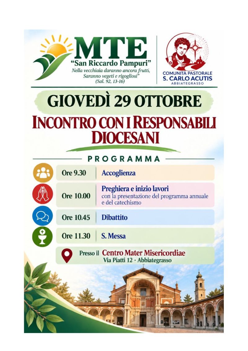 INCONTRO MTE ABBIATEGRASSO 29 OTTOBRE 2026