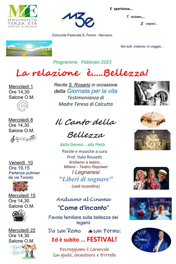 Nerviano: programma Febbraio 2023