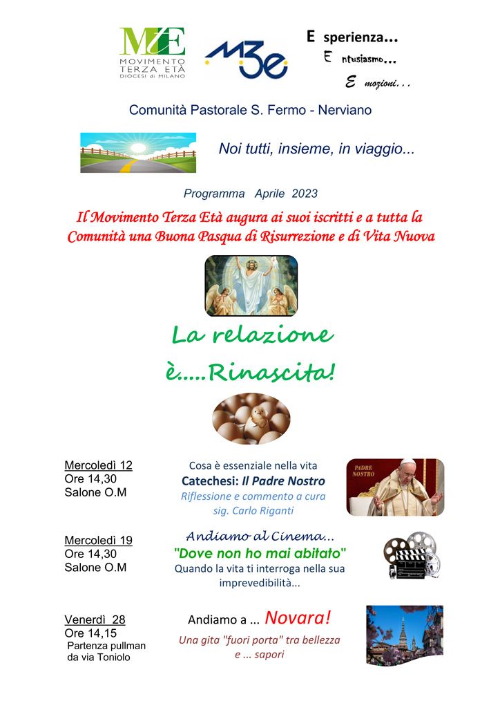 Nerviano: programma aprile 2023